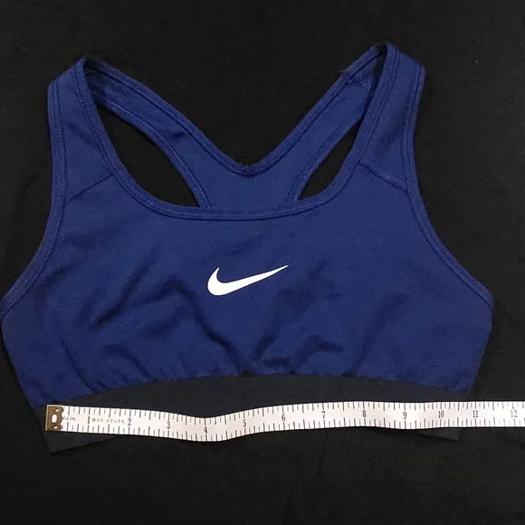 Nike Sports Bras - Blue & Light Gray with Purple Stripe B1 - Picture 7 of 12